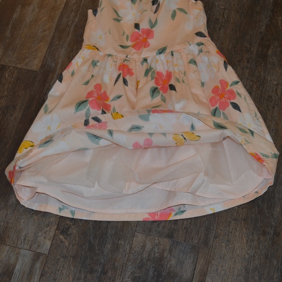 Carter's Peach Dress w/Buttflies - Picture 4 of 7